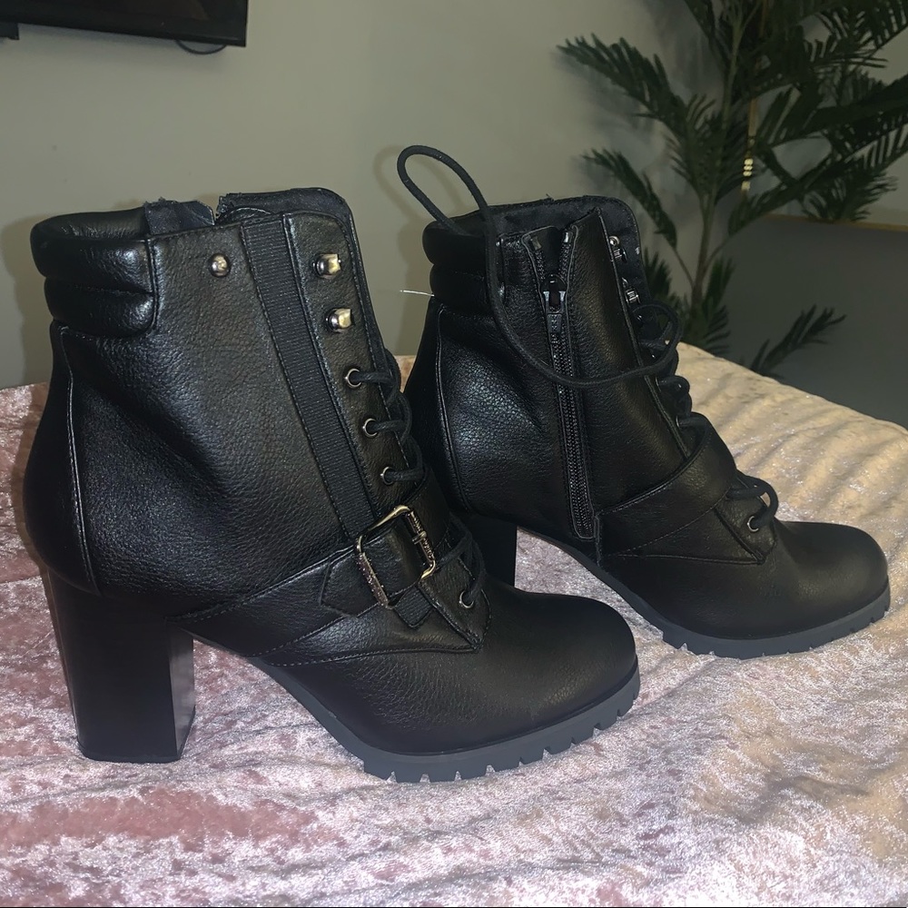 Combat ankle boots